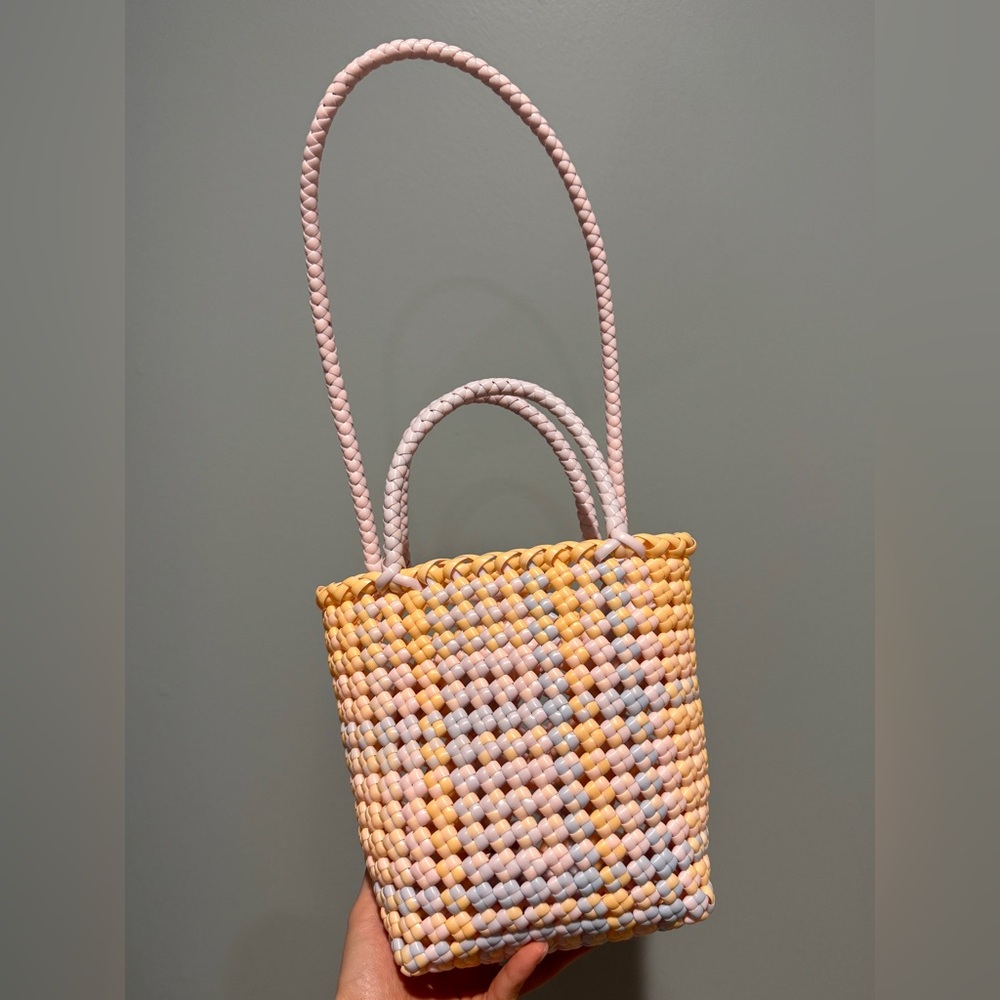 Stylish Multicolor Woven Tote Bag